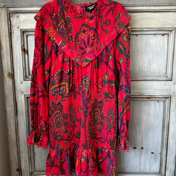 Johnny Was Workshop Tiered Floral Short Dress Size XL NWT - Picture 4 of 13